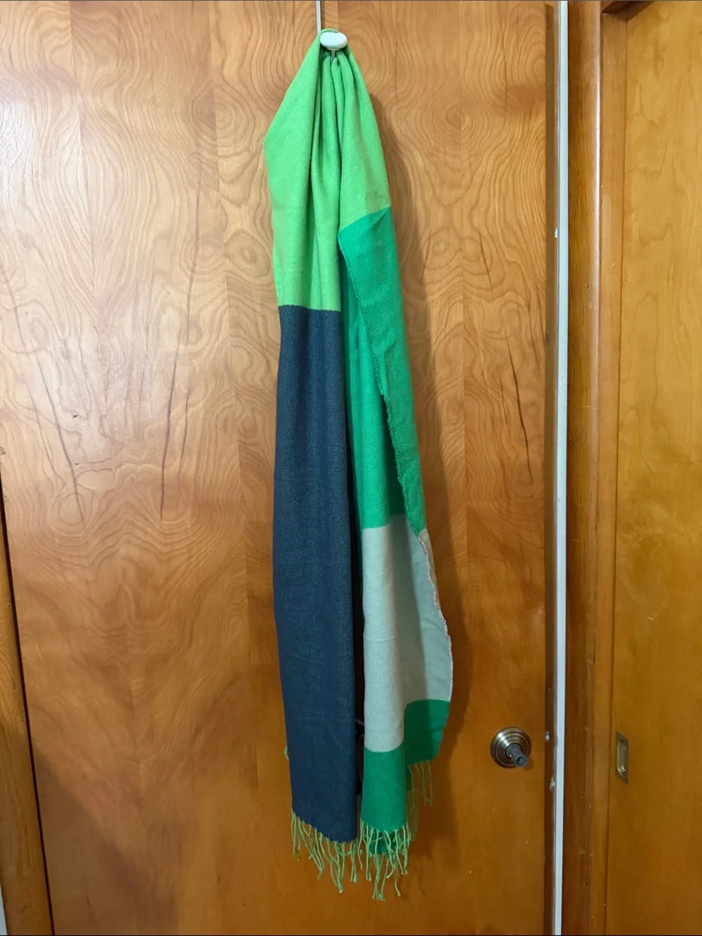 GAP Green and Dark blue Colorblock blanket scarf super soft